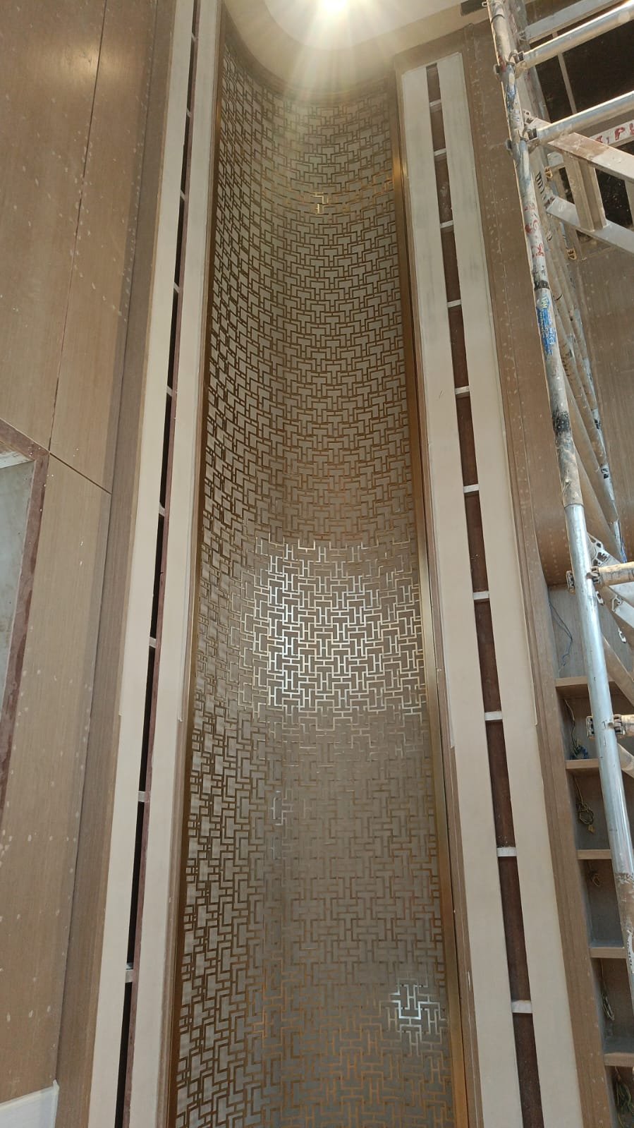 Decorative screen design installed on site